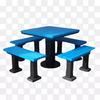 塑料角-PNG公园桌