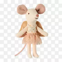 牙仙电脑鼠标守护天使宝宝-粉红色礼服