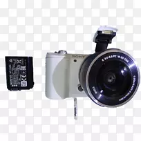 无镜头可换镜头相机索尼αa 5000 ILCE-5000L 20.1 MP无镜数码相机-白色16-50 mm镜头索尼-rx 100