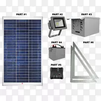 电池充电器太阳能电子系统-光柱
