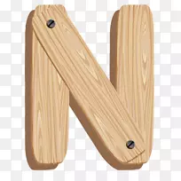字母表字母n y-Textura Madera