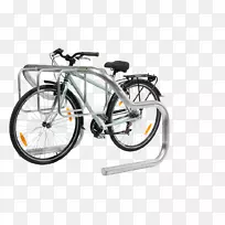 自行车踏板自行车车轮自行车马鞍自行车车架自行车车把自行车停车场