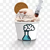 圣代脑冷冻️氮冰淇淋和酸奶实验室风味液氮-冰果汁