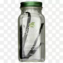 水瓶玻璃梅森罐香草豆