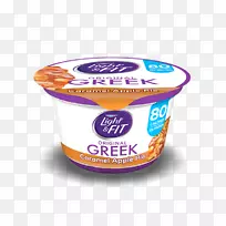 希腊酸奶达能营养食品标签-苹果焦糖