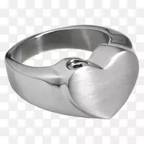 戒指珠宝火葬项链不锈钢.金属戒指