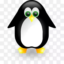 Unix燕尾服剪贴画-可爱的企鹅