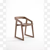折叠椅桌家具アームチェア-柚木
