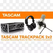 麦克风Tascam tm-80录音和重放录音棚.麦克风
