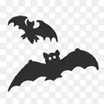 蝙蝠飞猫吹角轮廓-蝙蝠