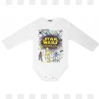 星球大战是商店婴儿和蹒跚学步的单件t恤品牌大战