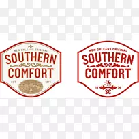 南方舒适标志酒新奥尔良字体-标志品牌字体