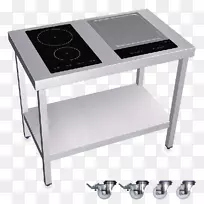 感应烹饪灶，铁板烧壁炉，格栅-厨房