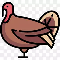 电脑图标火鸡肉夹艺术-鸭子