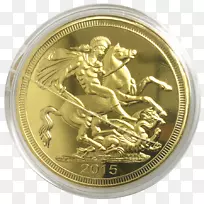 金币两磅金币英镑奖章-硬币
