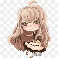人眼插图卡通脸颊-耳朵