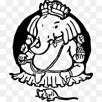 Ganesha Mahadeva Ganesh Chaturthi印度教Parvati-Ganesha