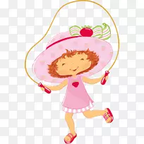 剪贴画这是一个草莓世界服装粉红色m-草莓短蛋糕卡通