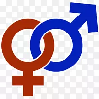 性别符号女性性别角色-男性