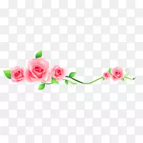 纸花花园玫瑰花边和花架.花