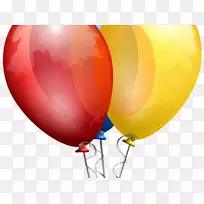气球夹艺术生日派对贺卡和便条卡片-气球