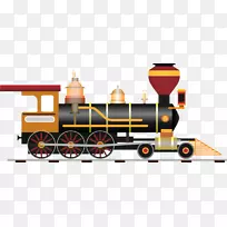 铁路运输客车蒸汽机车列车