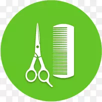 产品设计标志绿色剪刀-剪刀