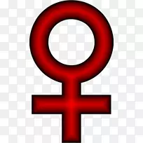 女性性别符号剪贴画-符号