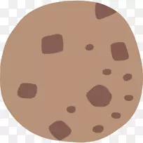 巧克力曲奇饼干表情甜甜圈食品-表情符号