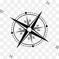 剪贴画指南针绘制计算机图标图像指南针