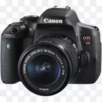 佳能eos 750 d佳能eos 300 d佳能镜头安装数码单反佳能e-s 18-55 mm镜头照相机