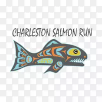 查尔斯顿鲑鱼全速跑半马拉松赛库斯湾巴斯滕多夫海滩