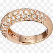 结婚戒指卡地亚钻石亮戒指