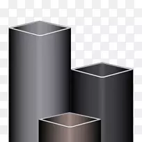方形圆筒结构钢ASTM国际正方形灯