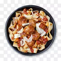 意大利面，意大利菜，肉丸意大利面，肉丸，剪贴画，意大利面和肉丸