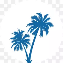 棕榈树剪贴画图形剪影树
