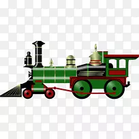 铁路运输蒸汽机车剪贴件