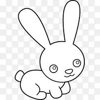 复活节兔子剪贴画-兔子剪贴画