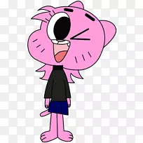 妮可瓦特森gumball watterson卡通形象插图-妮可瓦特森怀孕