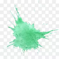 水彩画绿色