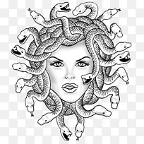 Medusa gorgon chthonic着色书-生存期