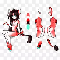插图卡通传奇生物血鞋小猫九尾狐