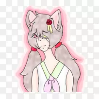 猫耳嘴颊魔鬼眼