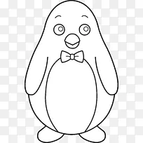南极儿童企鹅俱乐部着色书-企鹅图形