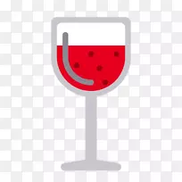 酒杯香槟电脑图标饮料-葡萄酒