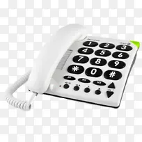 Doro PhoneEasy 530 x按键电话doro Phoneasy 311 c家庭和商务电话.电话固定装置