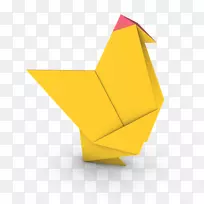 折纸如何折叠鸡