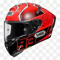 摩托车头盔Shoei摩托车赛车-马克·马奎兹