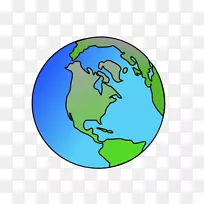 地球行星剪贴画-地球背景剪贴画