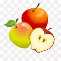 剪贴画开放部分苹果图标图像格式橙色苹果卡通图像